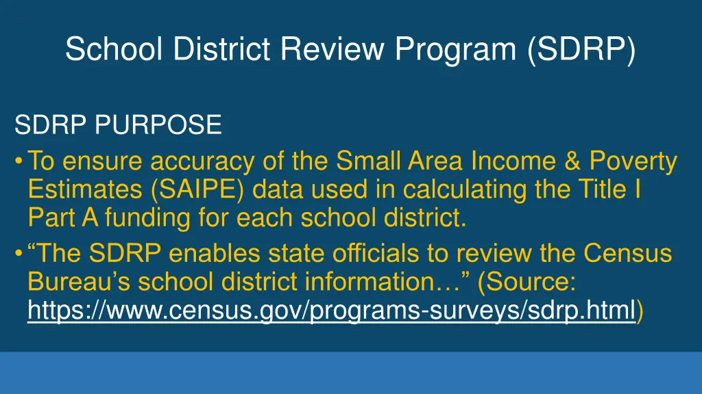 school district review program sdrp