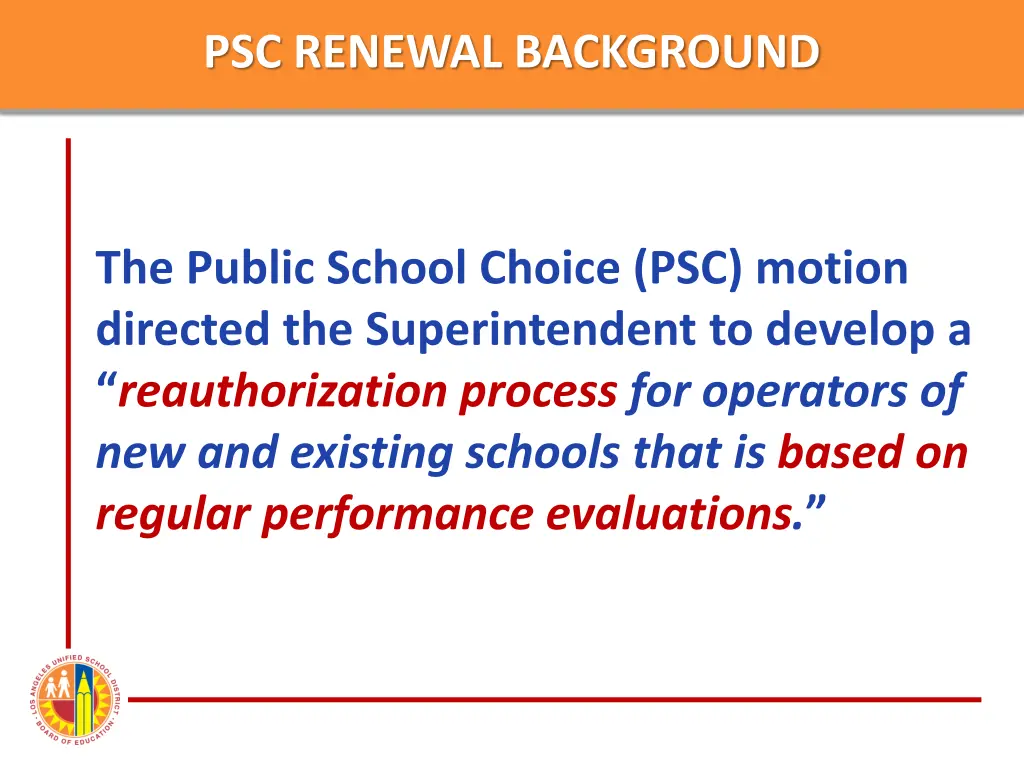 psc renewal background