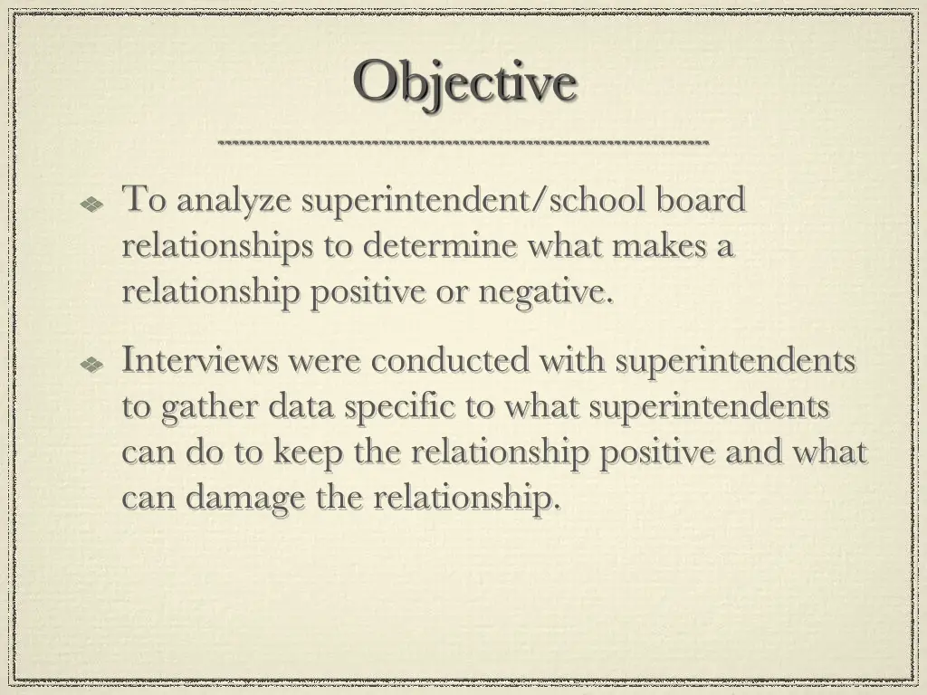 objective