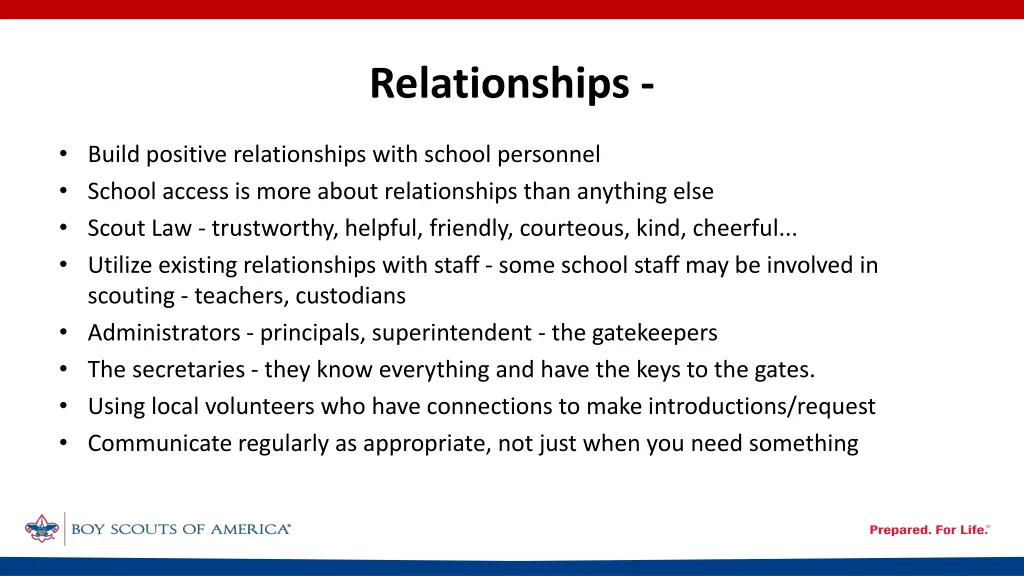 relationships