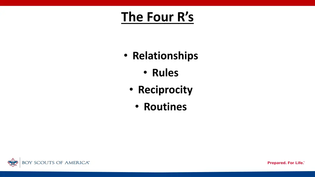 the four r s