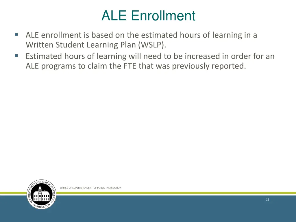 ale enrollment