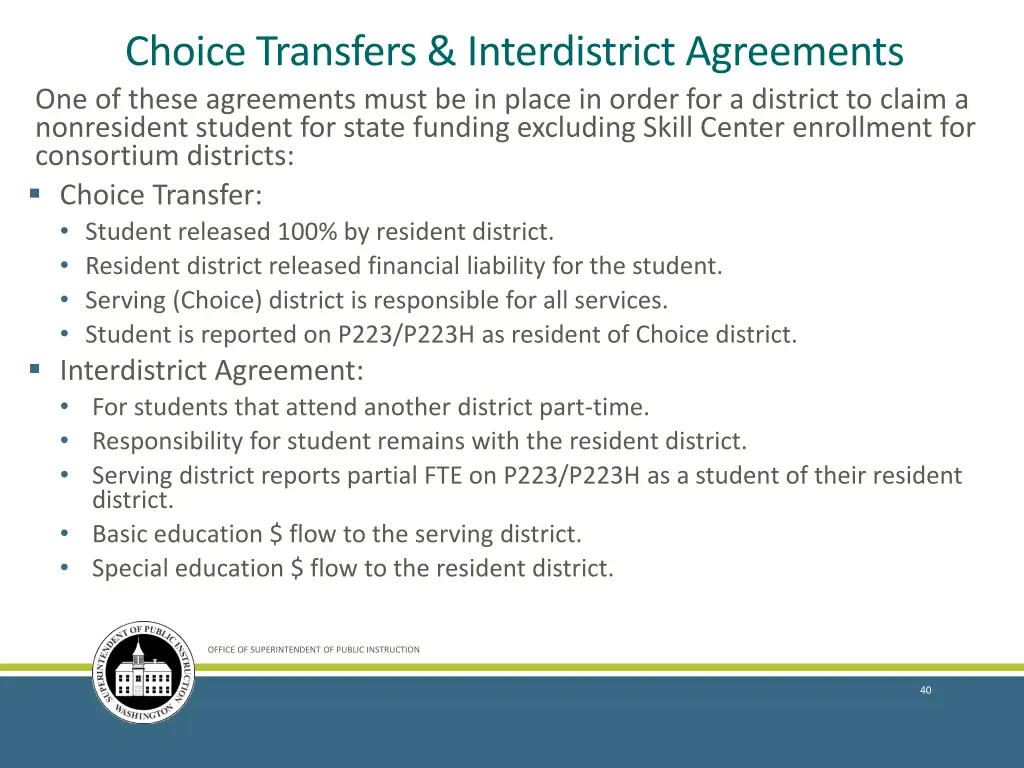 choice transfers interdistrict agreements