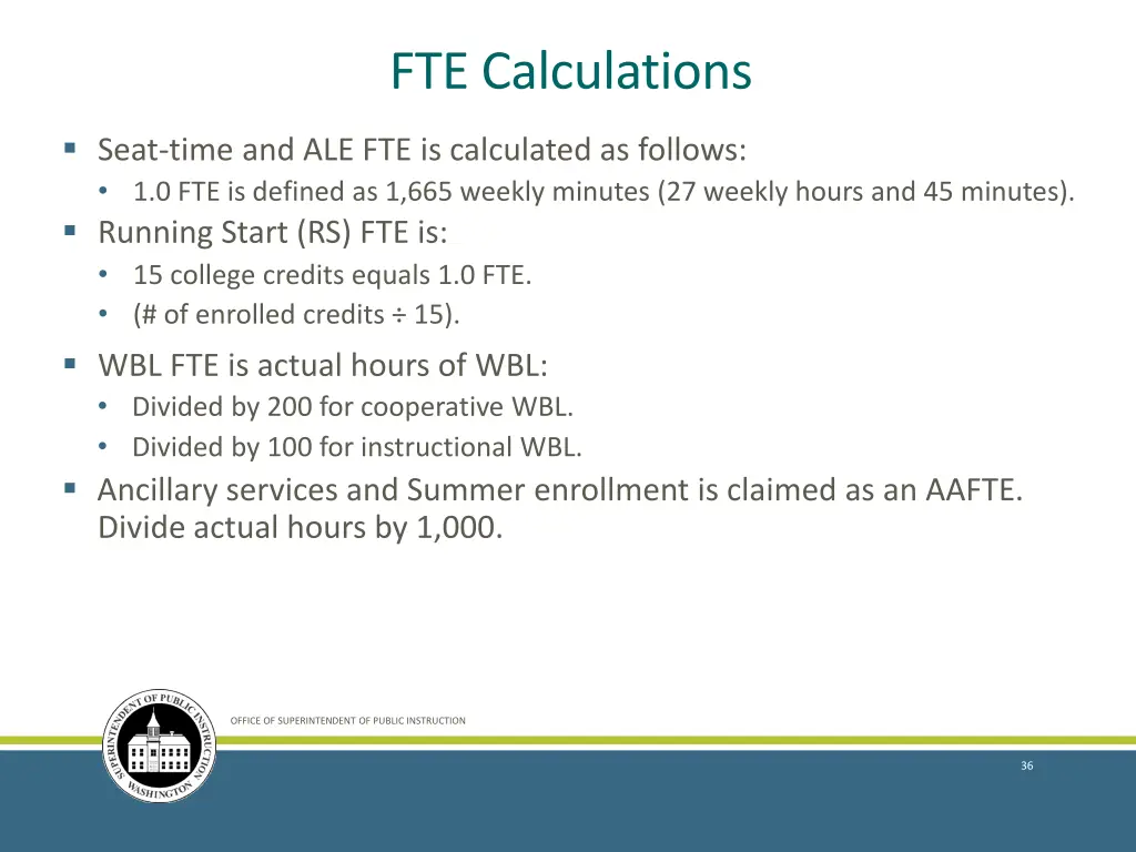 fte calculations