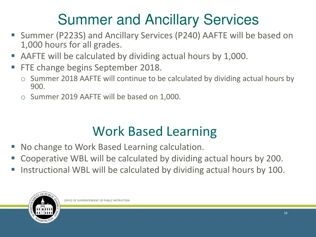 summer and ancillary services