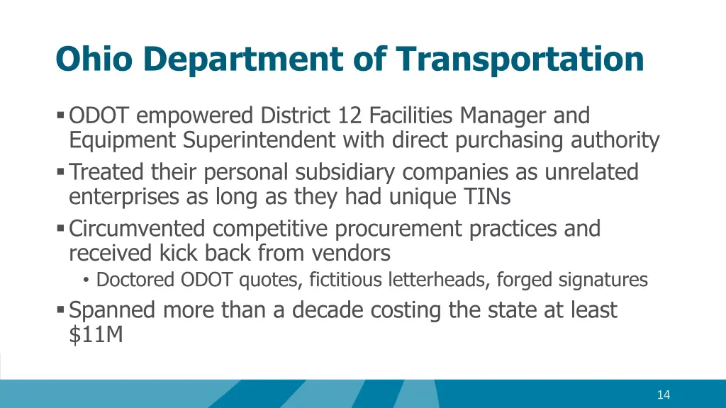 ohio department of transportation