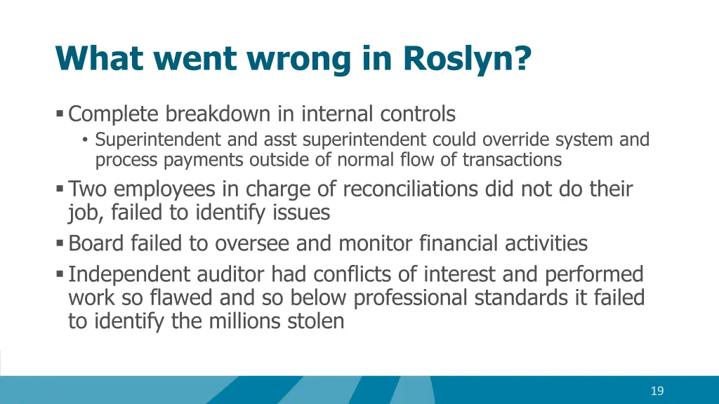 what went wrong in roslyn
