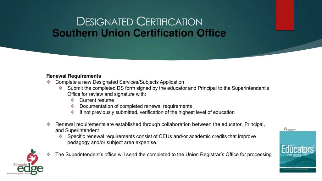 d esignated c ertification southern union 1