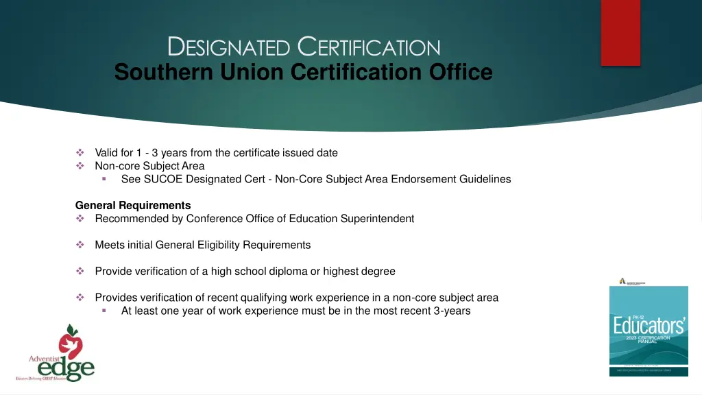 d esignated c ertification southern union