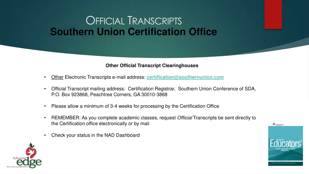 o fficial t ranscripts southern union 1