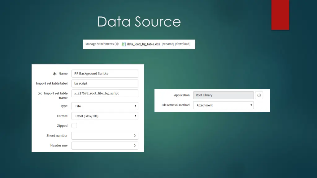 data source
