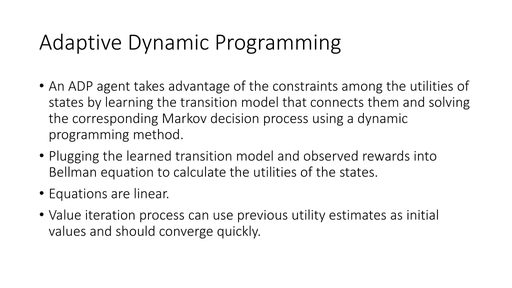 adaptive dynamic programming