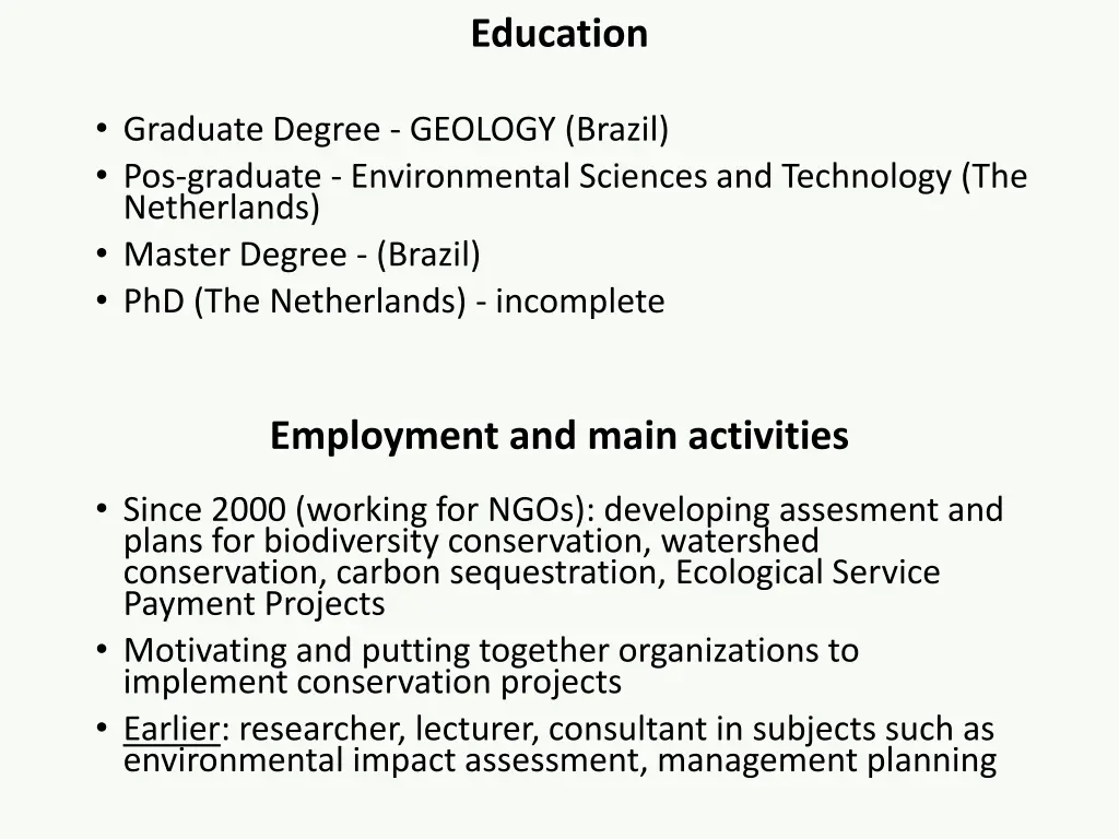 education