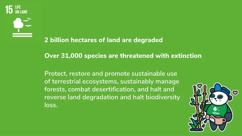 2 billion hectares of land are degraded