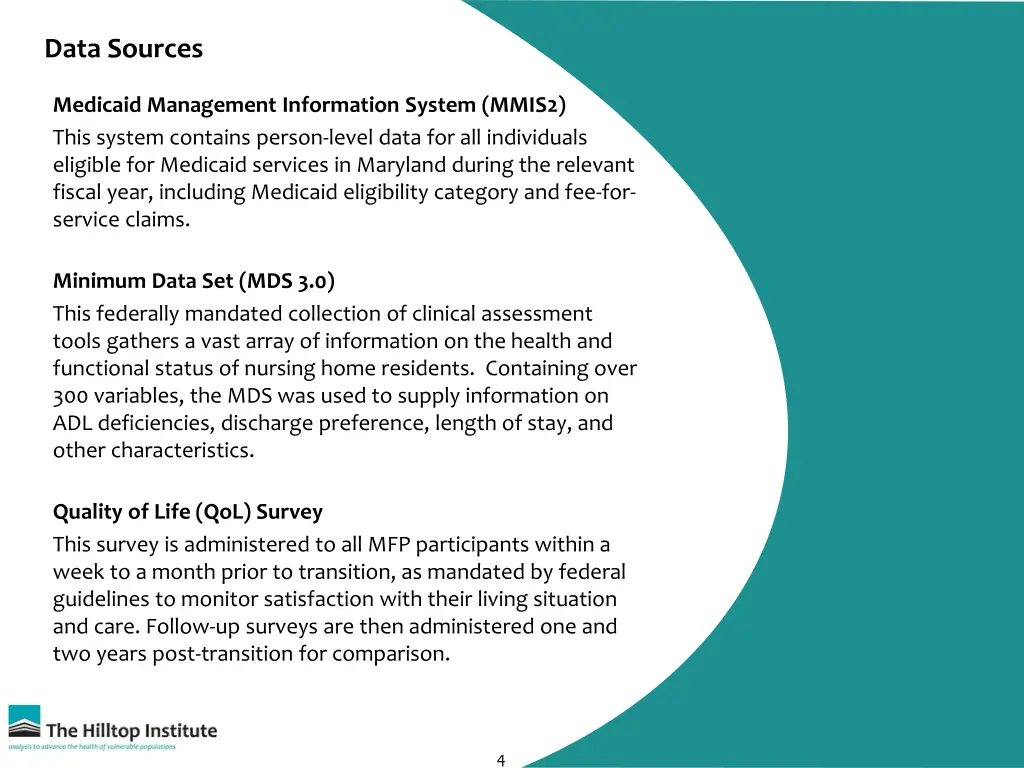 data sources