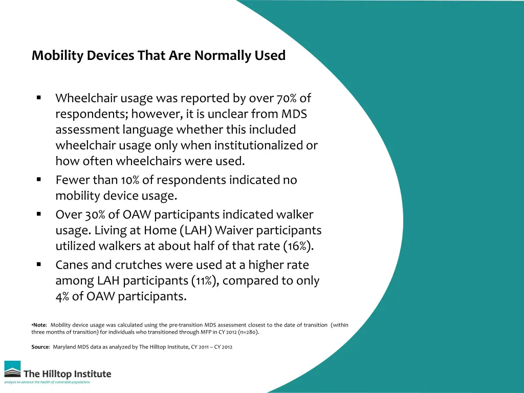 mobility devices that are normally used