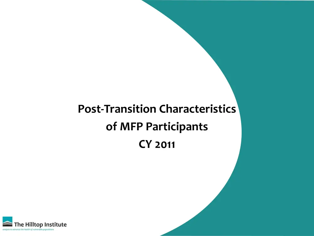 post transition characteristics