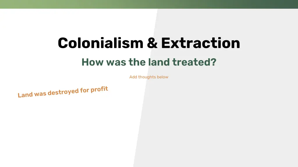 colonialism extraction