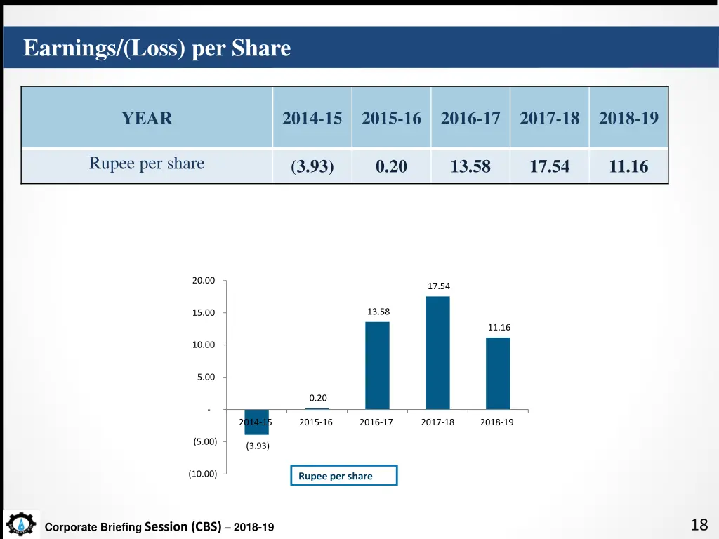 earnings loss per share