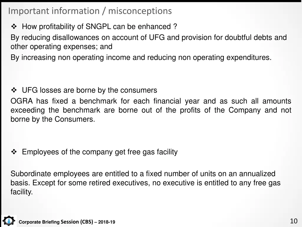 important information misconceptions