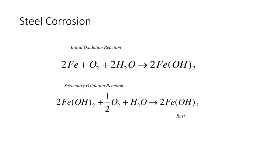 steel corrosion