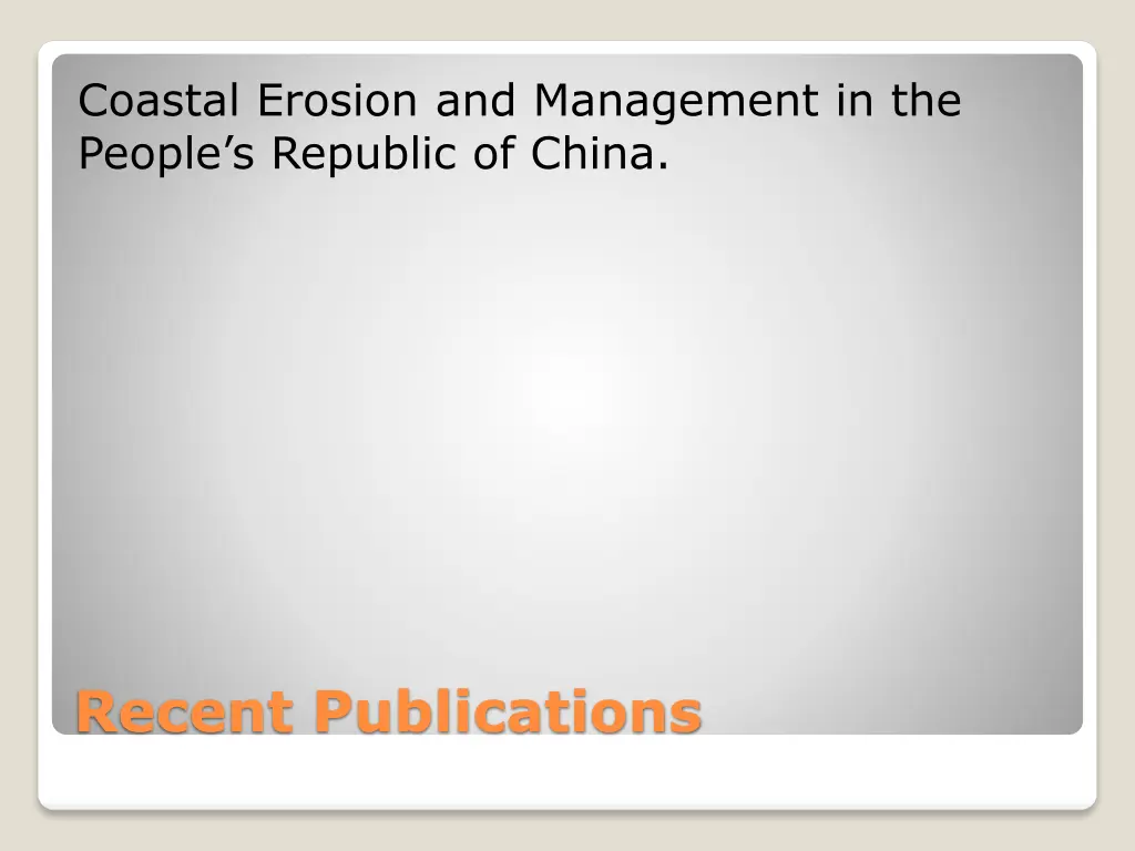 coastal erosion and management in the people