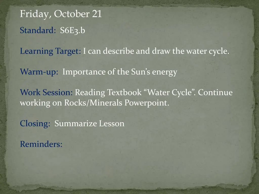 friday october 21