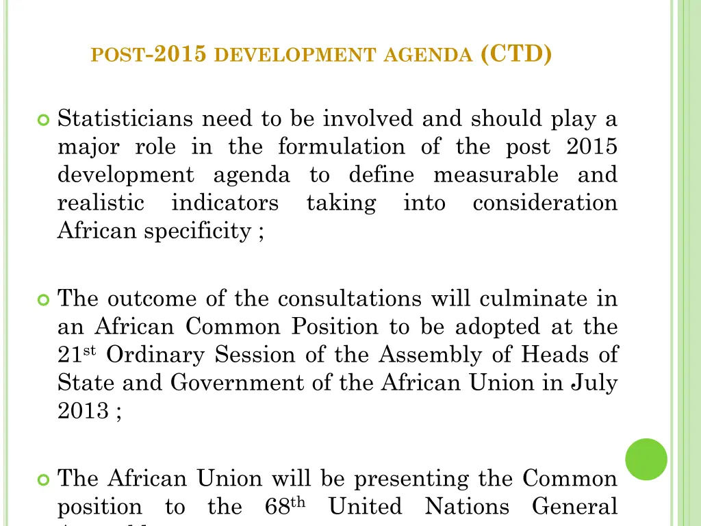 post 2015 development agenda ctd 2