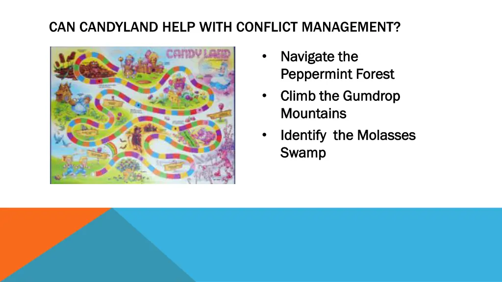 can candyland help with conflict management