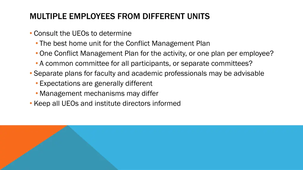 multiple employees from different units