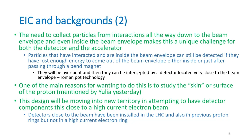 eic and backgrounds 2 eic and backgrounds 2