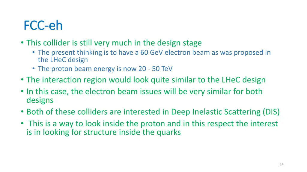 fcc fcc eh this collider is still very much