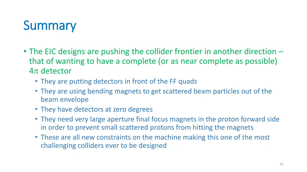 summary summary