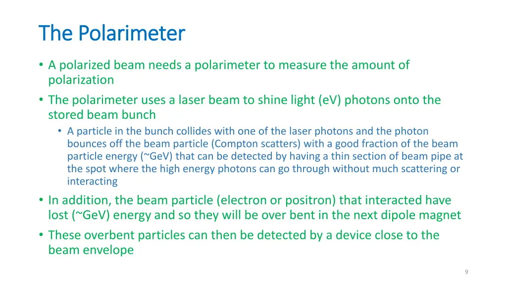 the polarimeter the polarimeter