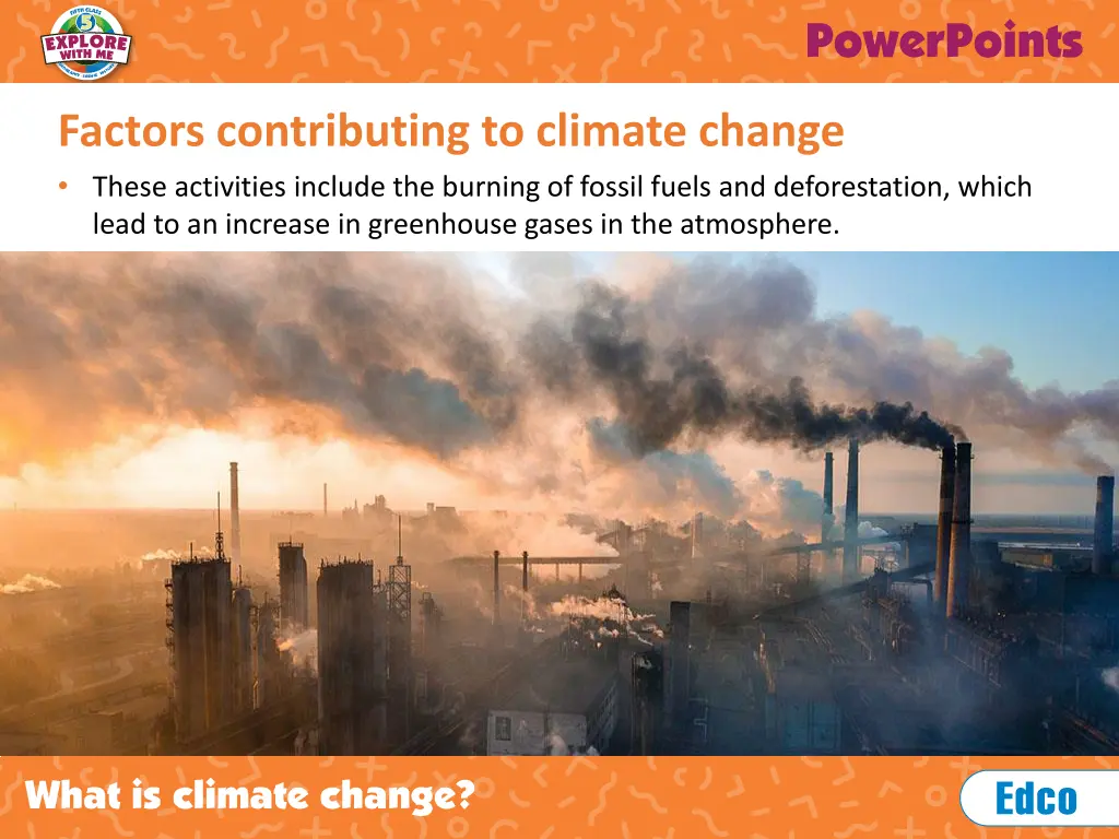 factors contributing to climate change these