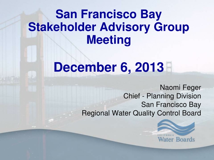 san francisco bay stakeholder advisory group