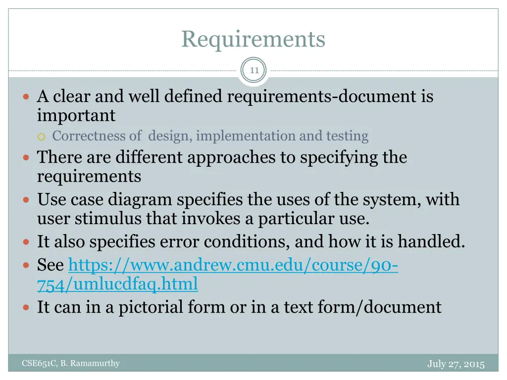 requirements