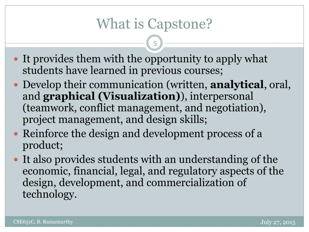 what is capstone