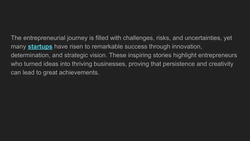the entrepreneurial journey is filled with
