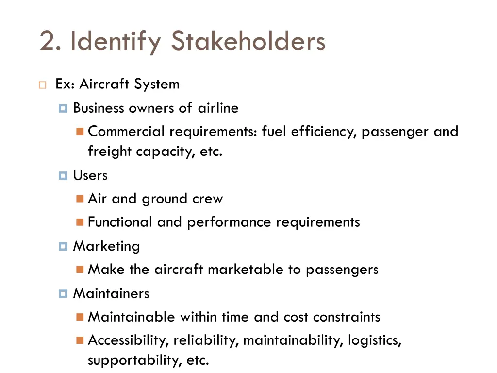2 identify stakeholders 1
