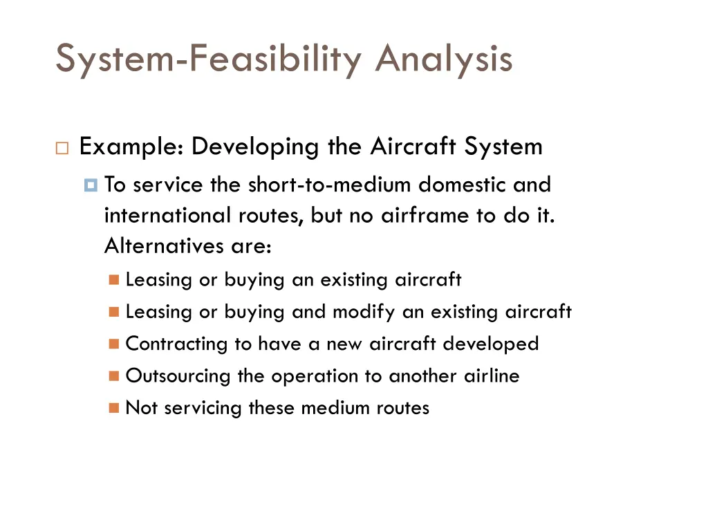 system feasibility analysis