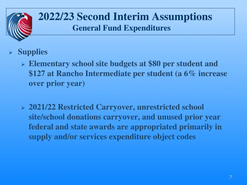 2022 23 second interim assumptions general fund 3