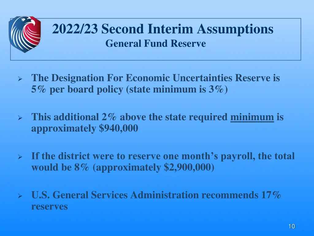 2022 23 second interim assumptions general fund 5