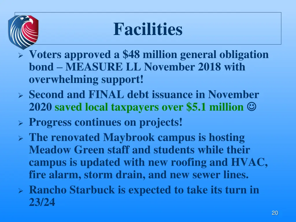 facilities