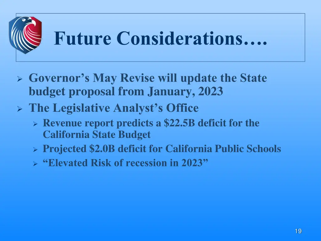 future considerations
