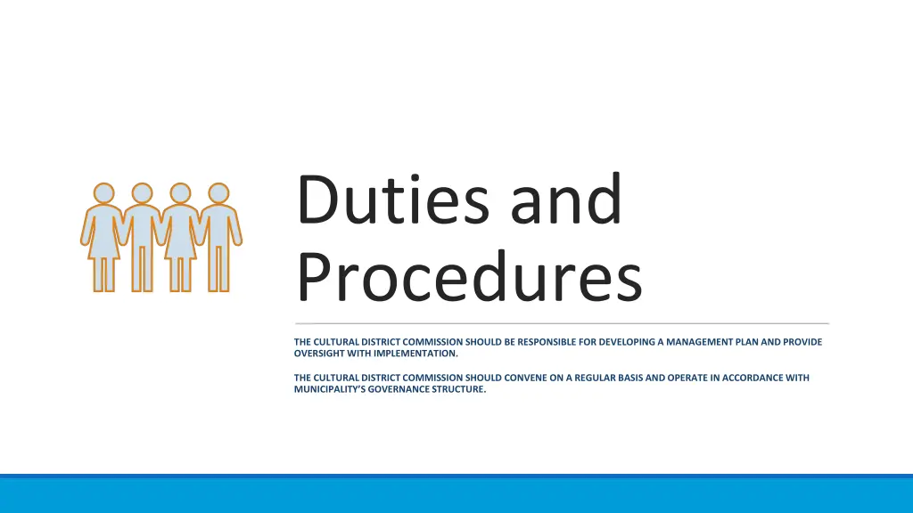 duties and procedures