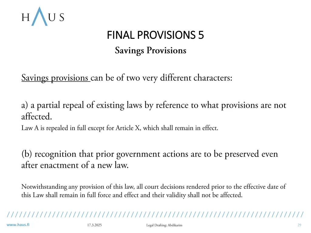 final final provisions provisions 5 5
