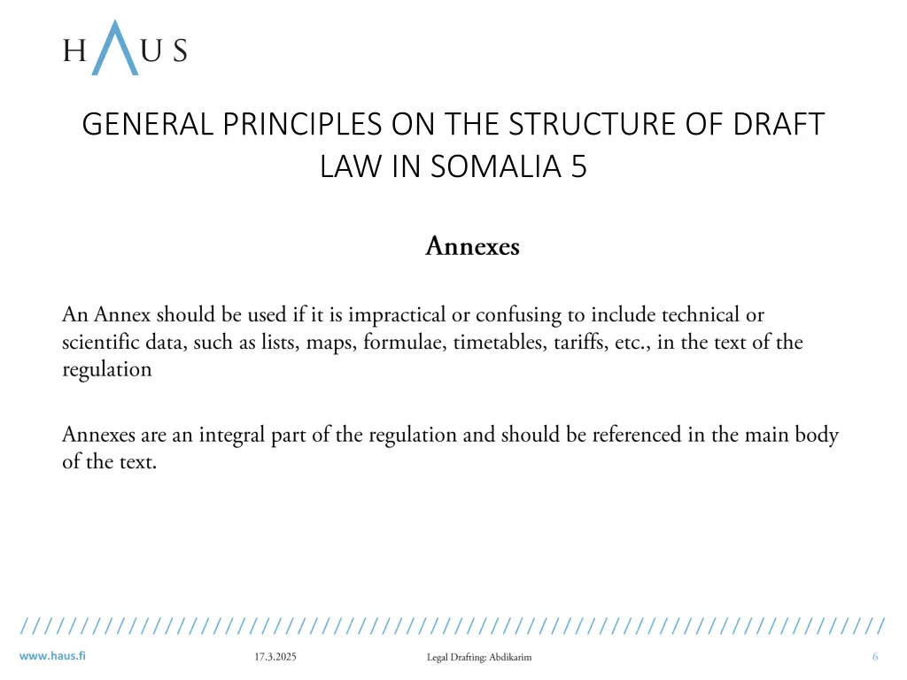 general principles on the structure of draft 4