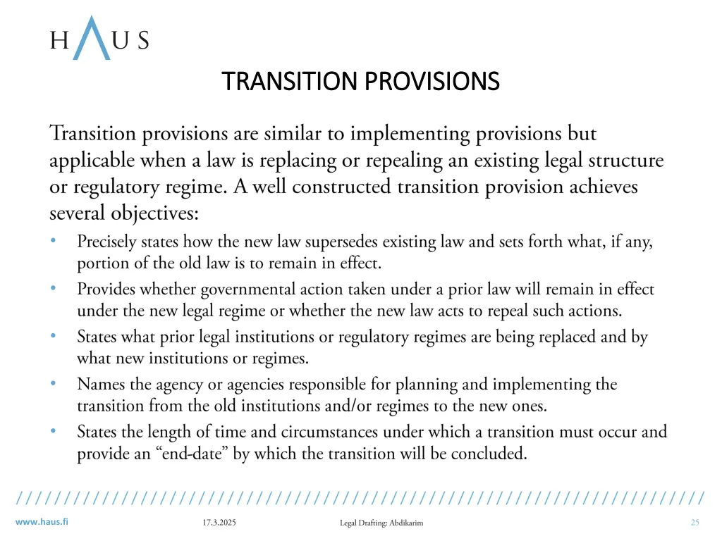 transition provisions transition provisions