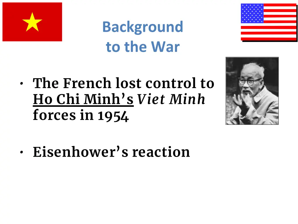 background to the war 1